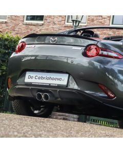 MX5 Dubbele RVS uitlaat met diffuser