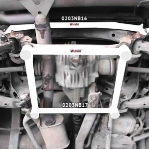 Mazda MX-5 NB NBFL 1.8 1998-2005 Ultra Racing 2-Point Rear Lower Bar achterste onderbrug chassis brace