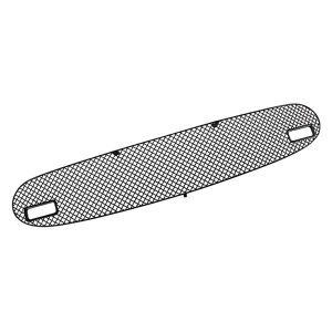 MX5 Geweven RVS Grill met opening sleepoog Zwart