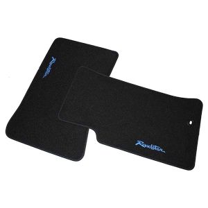 MX5 Matten zwart met kobalt blauw Roadster logo