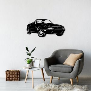 MX5 Wanddecoratie NA (70*31cm) Zwart