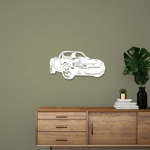 MX5 Wanddecoratie NBFL (70*31cm) Wit