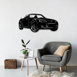MX5 Wanddecoratie NC (89*40cm) Zwart