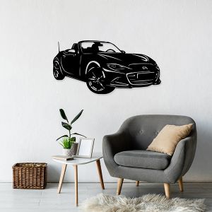MX5 Wanddecoratie ND (89*40cm) Zwart