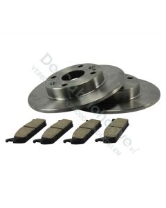 MX5 Set achter remmen 1.6l 90 pk ABS - 1.8l NA 131 pk - 1.6l NB 110 pk - 1.8l NB 140 pk