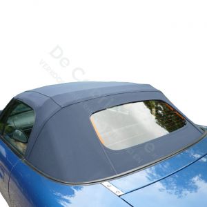 MX5 Softtop - stof met glazen raam (blauw)