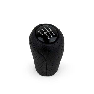 MX5 Versnellingspook 6 bak zwart met geperforeerd leer