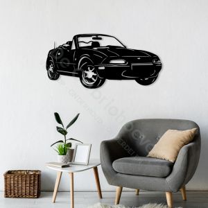 MX5 Wanddecoratie NA (89*40cm) Zwart