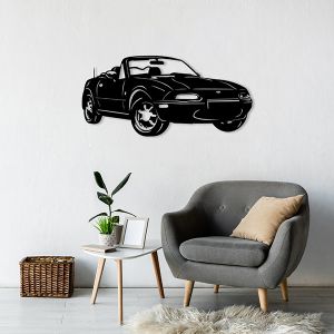 MX5 Wanddecoratie NA (89*40cm) Zwart