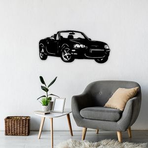 MX5 Wanddecoratie NB (70*31cm) Zwart