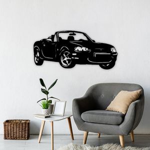 MX5 Wanddecoratie NB (89*40cm) Zwart