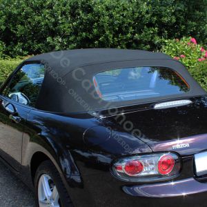 MX5 Softtop stof met glazen raam zwart (Gebruikt)