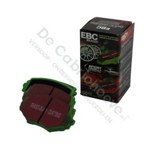 MX5 EBC Remblokken greenstuff voorzijde 1.6l - 90 pk ABS / 1.8l NA 131 pk / 1.6l NB 110 pk / 1.8l NB 140 pk