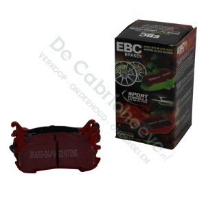 MX5 EBC Remblokken redstuff achterzijde 1.6l NA 116 pk (en 90 pk zonder ABS)